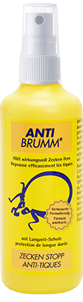 Packshot des Zeckensprays ANTI-BRUMM® Zecken Stopp