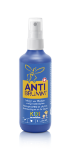 ANTI-BRUMM®️ Kids sensitive Insektenschutzspray, schützt bis zu 6 Stunden vor Mücken und Zecken, geeignet ab 1 Jahr, speziell für sensible Kinderhaut.