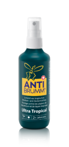 ANTI-BRUMM®️ ULTRA TROPICAL Spray Insektenschutzspray für eine starke Abwehr gegen tropische Mücken und Zecken auf Fernreisen.